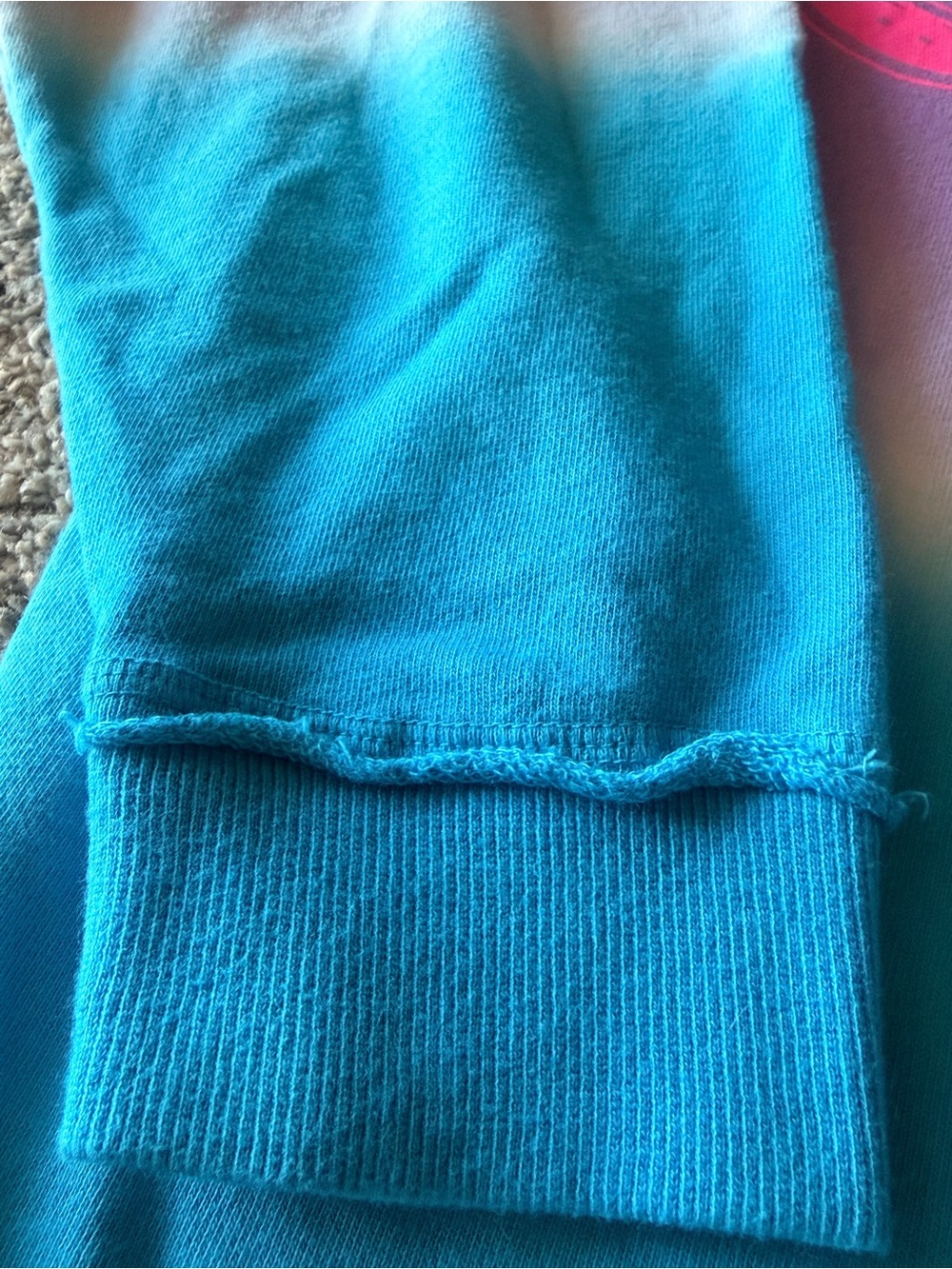 Zumba Fitness Ombre 'Spiritual Dancer' Sweatshirt - Purple, Turquoise & Pink - Picture 5 of 8
